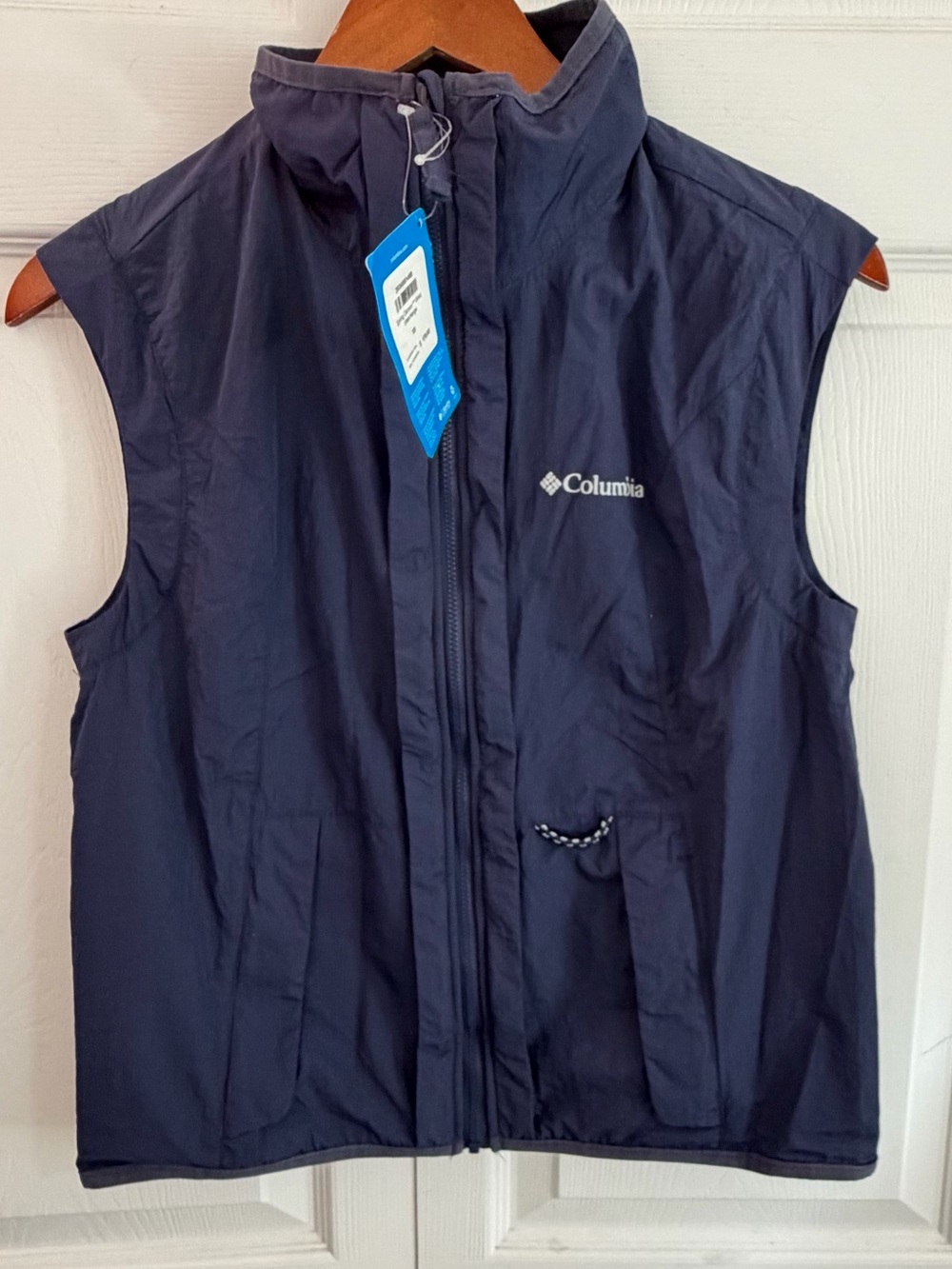 Columbia Interchange Removable Vest Navy Blue Lightweight Outdoor Zip NWT